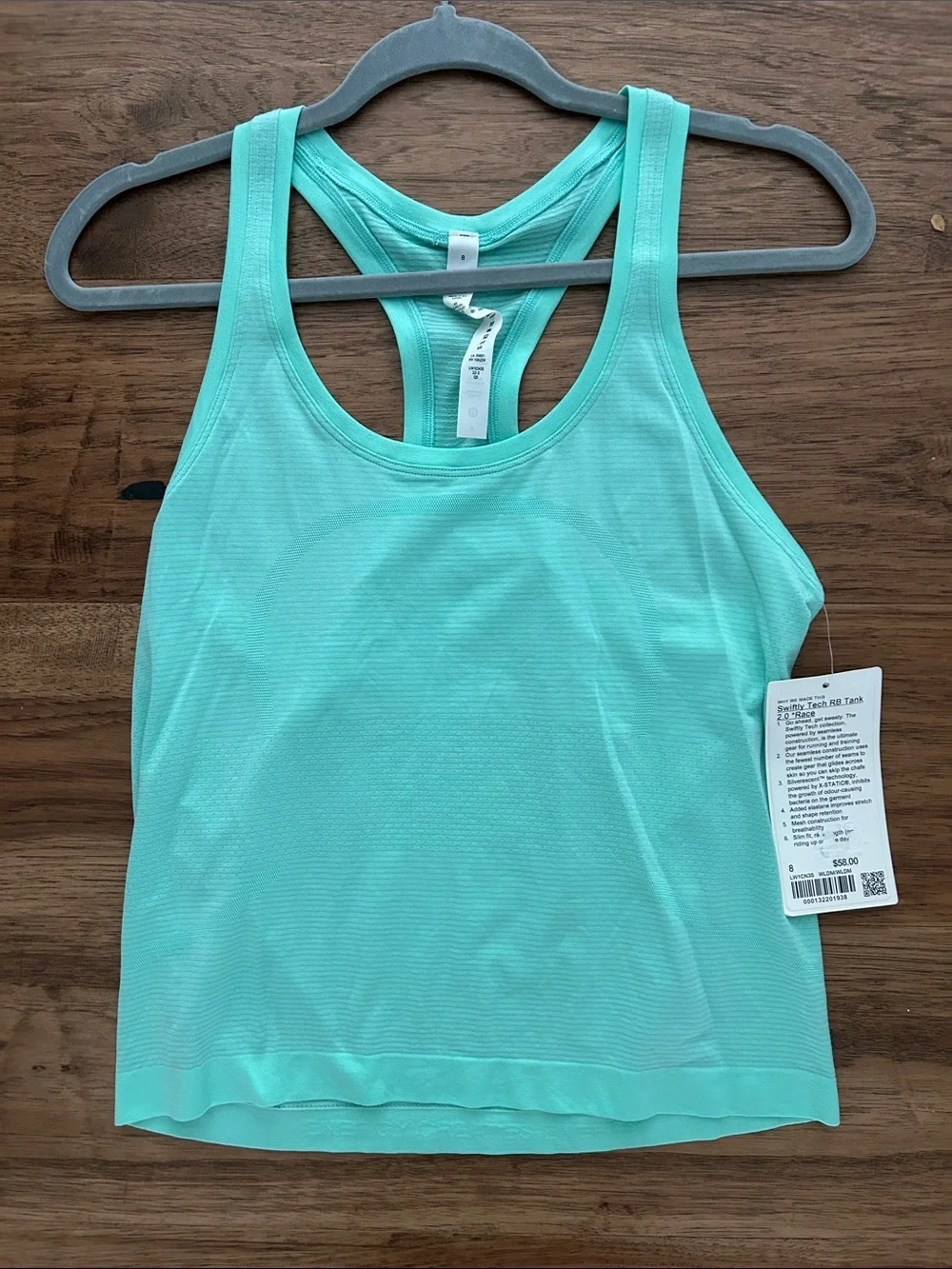 lululemon athletica Mint Green Racerback Tank Top